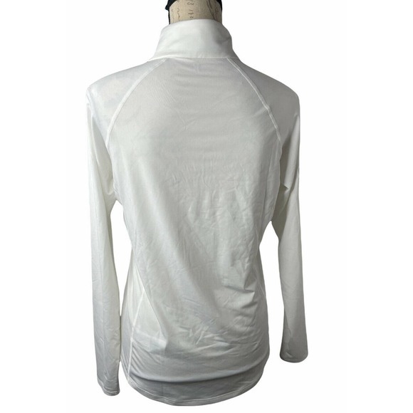 RLX Ralph Lauren Polo White Athletic Half Zip US Open Long Sleeve Size M‎ - Picture 2 of 6